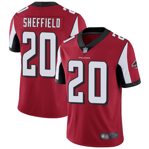 Atlanta Falcons Limited Red Men Kendall Sheffield Home Jersey NFL Football #20 Vapor Untouchable